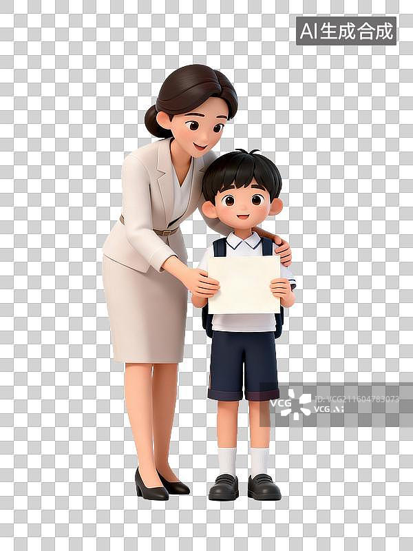 【AI数字艺术】老师教学场景图片素材