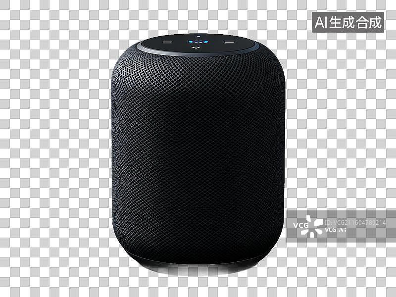【AI数字艺术】新科技主题 便携式蓝牙音箱 黑色智能音箱图片素材