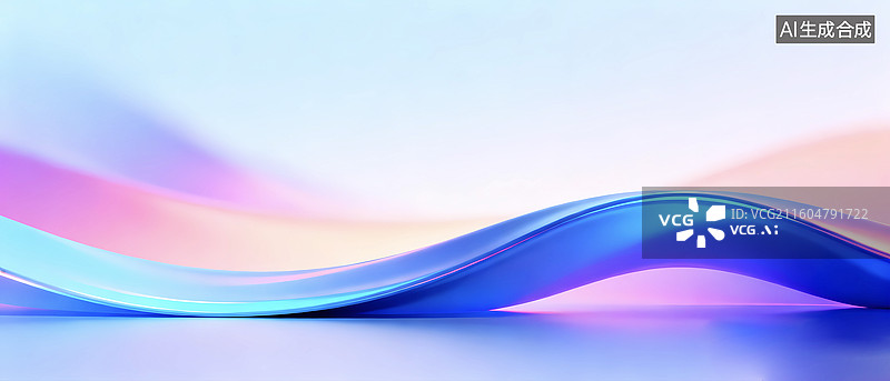 【AI数字艺术】液态金属抽象渐变科技质感商务背景图片素材