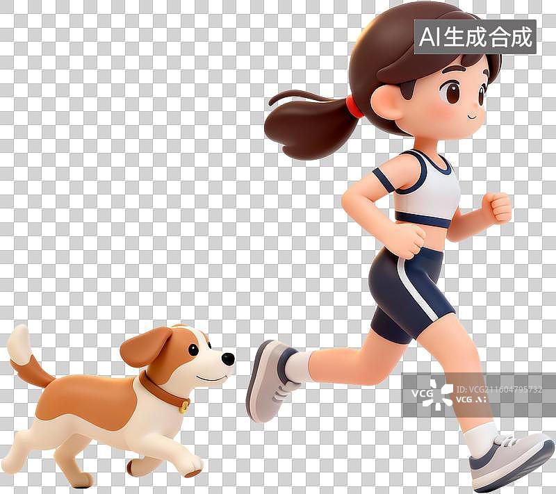 【AI数字艺术】卡通3D可爱的宠物经济宠物猫狗训练护理生活方式插画元素设计素材图片素材