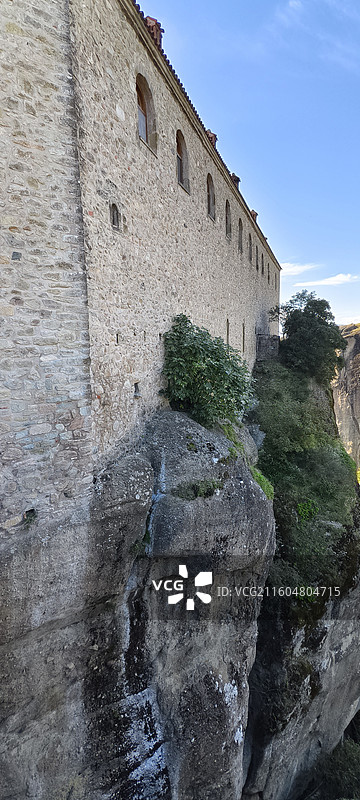 希腊天空之城～梅黛奥拉-圣斯蒂芬修道院，海拔528米，为女修道院，历史可追溯到12世纪图片素材