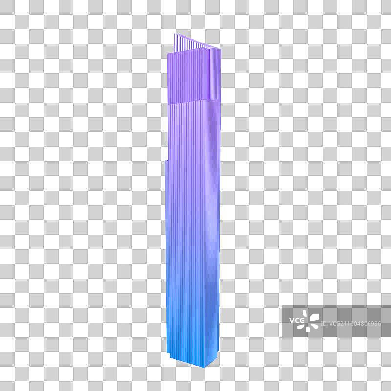 3D渲染的广州城市建筑广州周大福金融中心图片素材