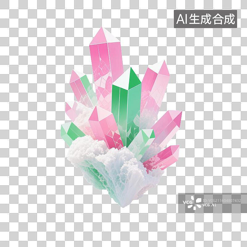 【AI数字艺术】幻彩运城盐湖之晶图片素材