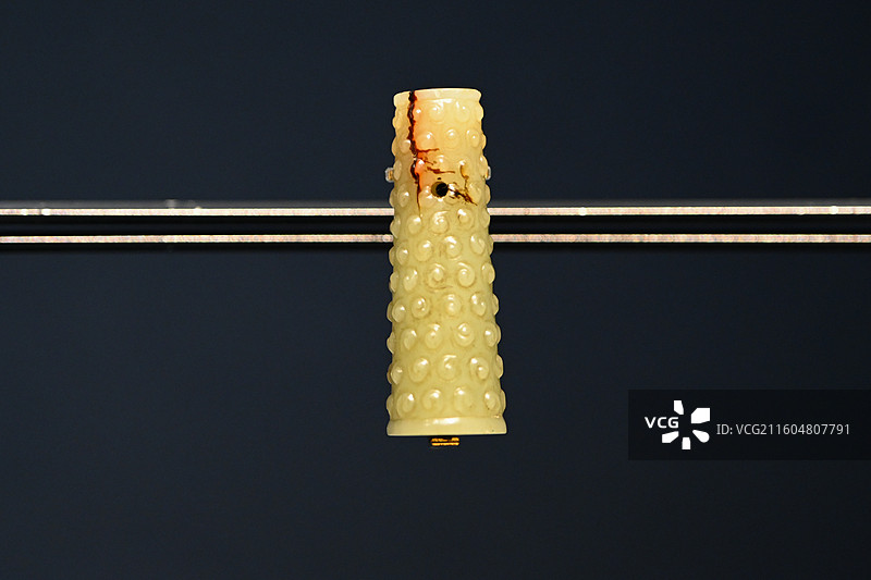 战国谷纹玉勒子（上海博物馆藏）图片素材