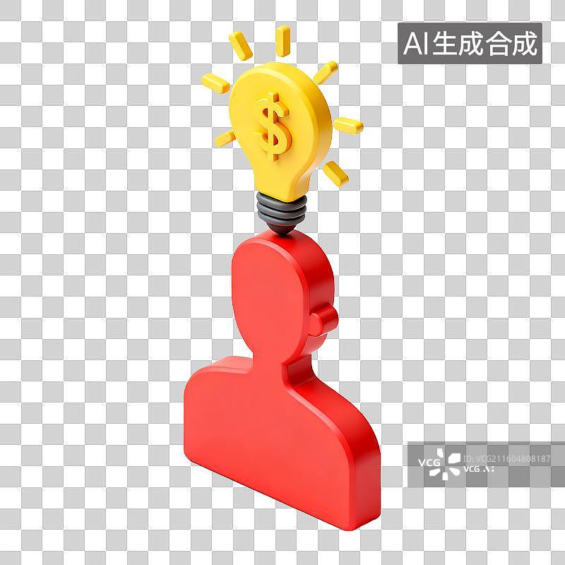 【AI数字艺术】代表金融创新的创意想法图片素材