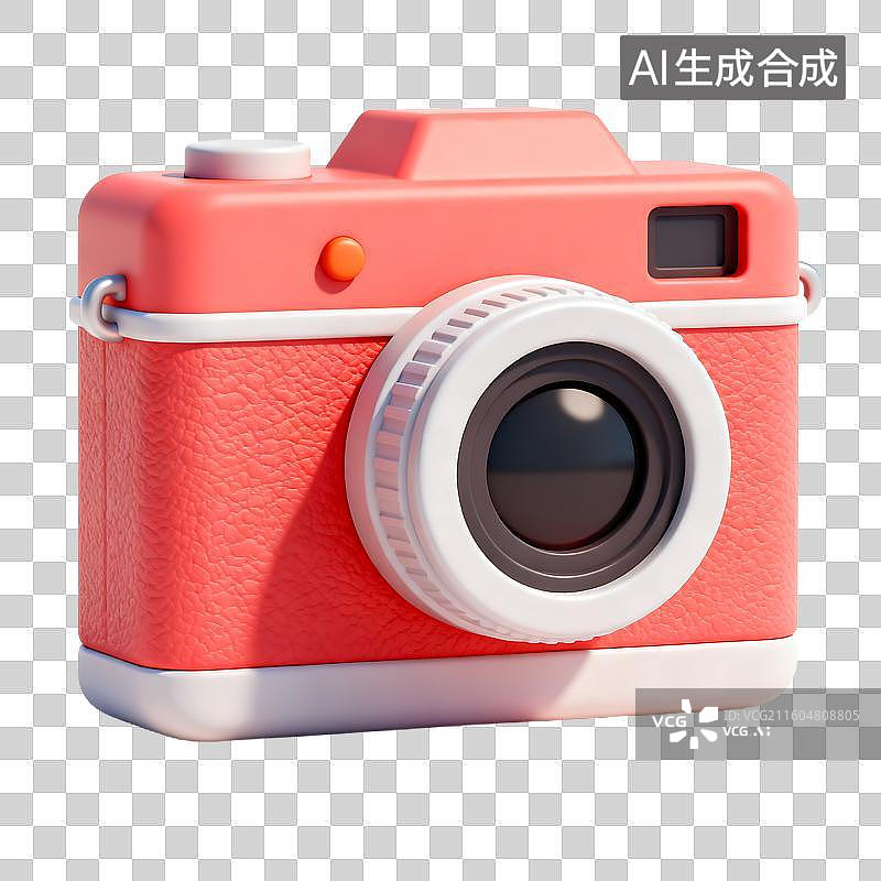 【AI数字艺术】可爱多彩的小型数码相机图片素材