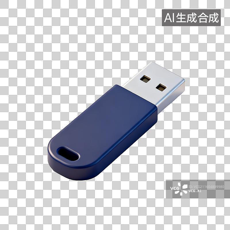 【AI数字艺术】小巧便携的数据存储USB闪存盘图片素材