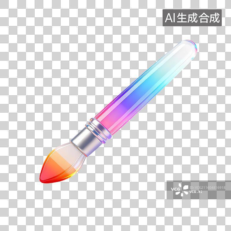 【AI数字艺术】色彩斑斓的数字绘画笔图片素材