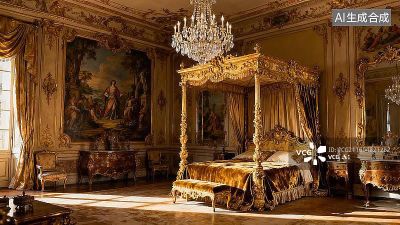 【AI数字艺术】欧洲古典室内空间环境图片素材