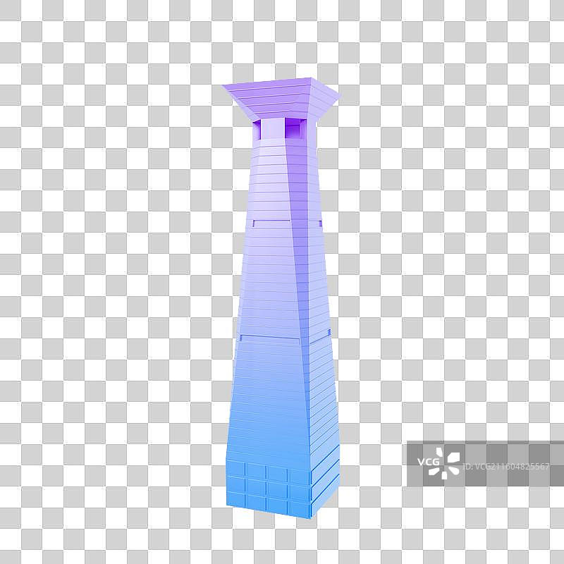 3D渲染的深圳招商银行大厦元素深圳城市元素深圳地标建筑图片素材