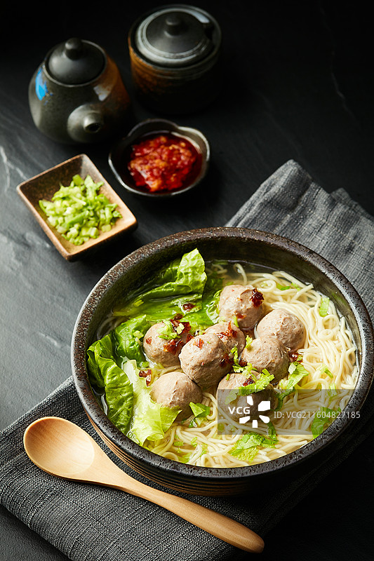 牛肉丸面图片素材