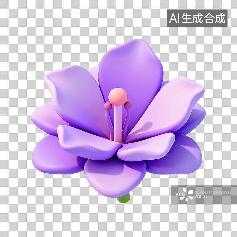 【AI数字艺术】紫荆花插画图片素材