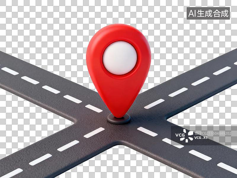 【AI数字艺术】定位标识图片素材