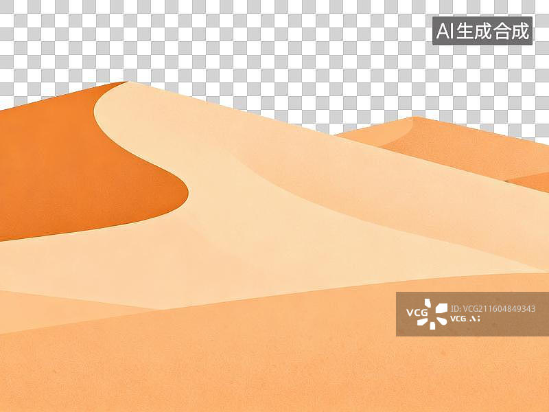 【AI数字艺术】沙漠沙丘的几何景观图片素材