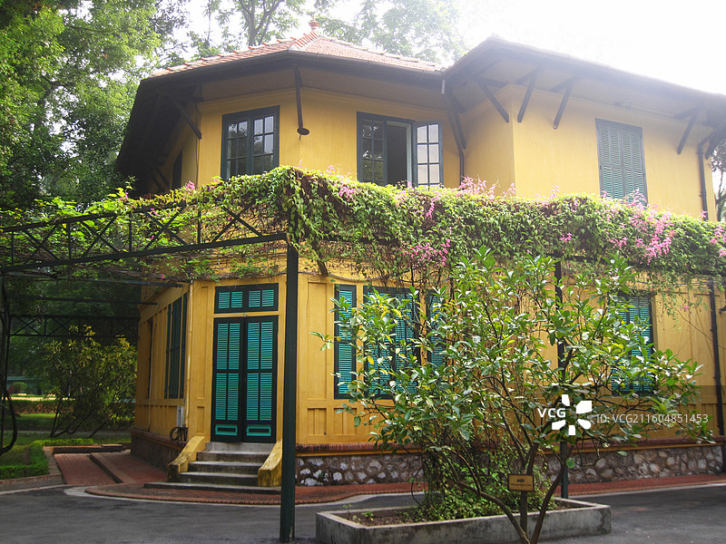 越南河内胡志明故居纪念馆图片素材