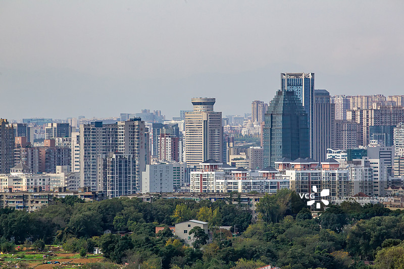 中国四川省绵阳市城市各种角度景观图片图片素材