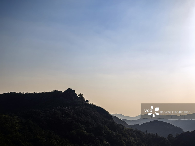 秋日凳高苏州木渎花山随拍纪实图片素材