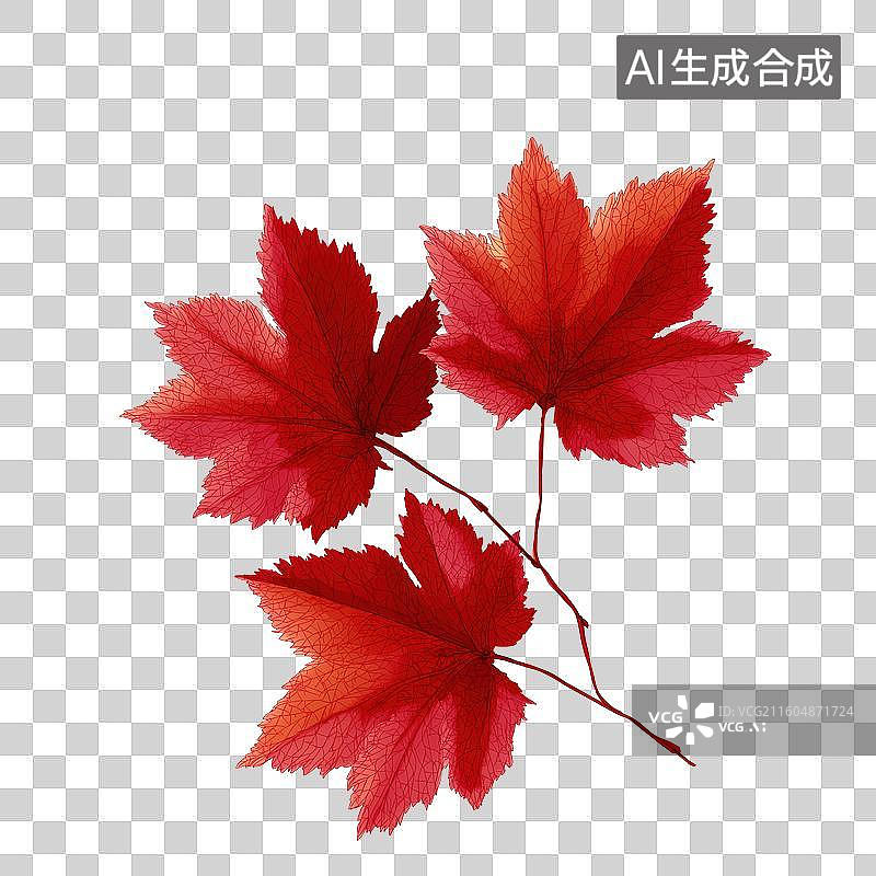 【AI数字艺术】秋叶图片素材