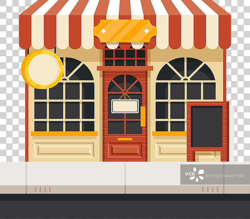 一家写着“营业中”的商店图片素材