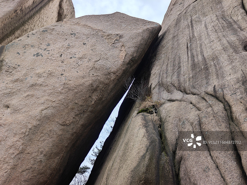 五莲山，一线天，风动石，试剑石图片素材