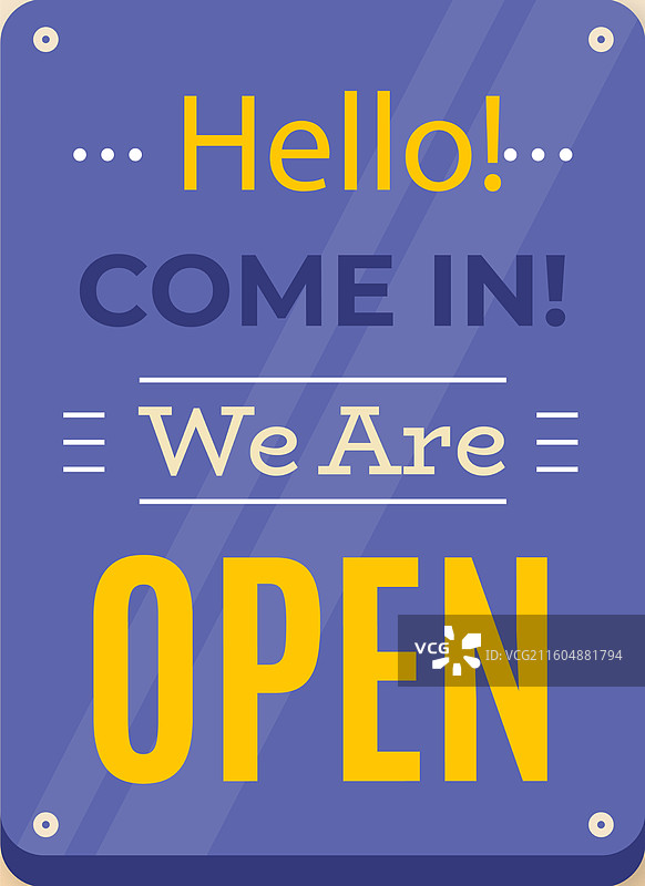 我们正在营业招牌设计图片素材