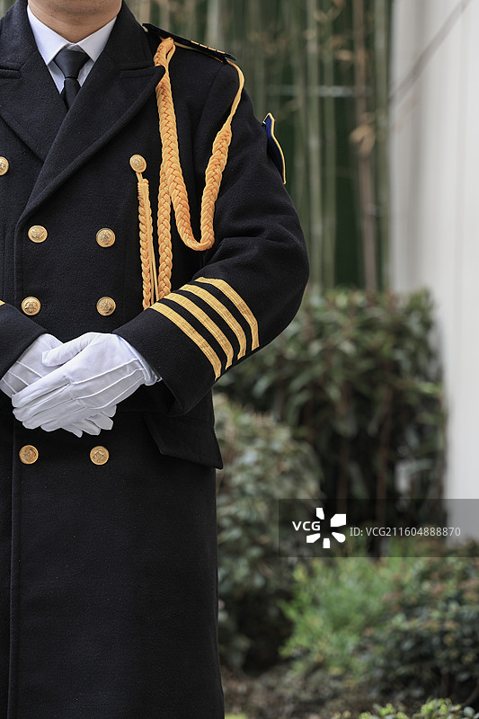 物业服务保安门岗图片素材