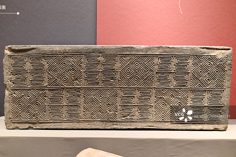 汉景帝阳陵博物院藏 回纹空心砖图片素材