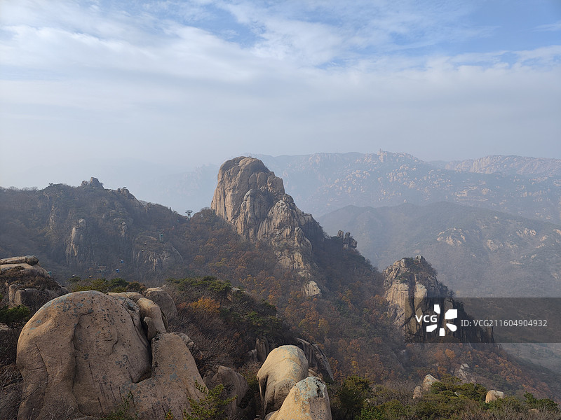 五莲山，一线天，风动石，试剑石图片素材