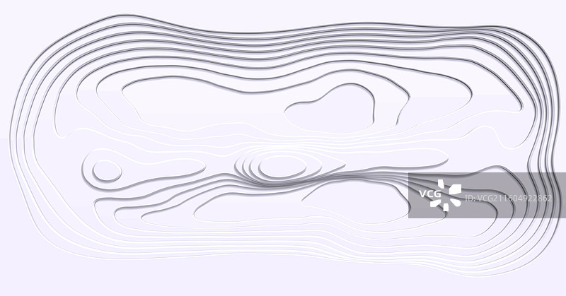 白色纸张波浪几何横幅 未来感图片素材