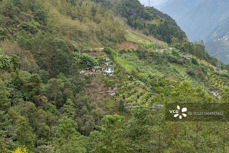 云南省怒江自治州福贡县风景图片素材