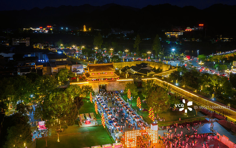 安徽省黄山市徽州古城徽州府图片素材