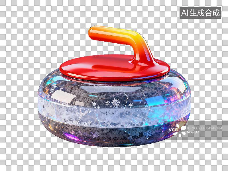 【AI数字艺术】体育运动项目 彩色冰壶石图片素材