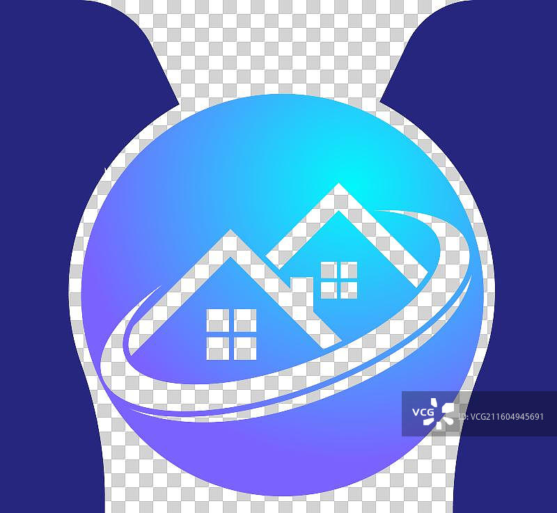 多彩字母M标志模板图片素材