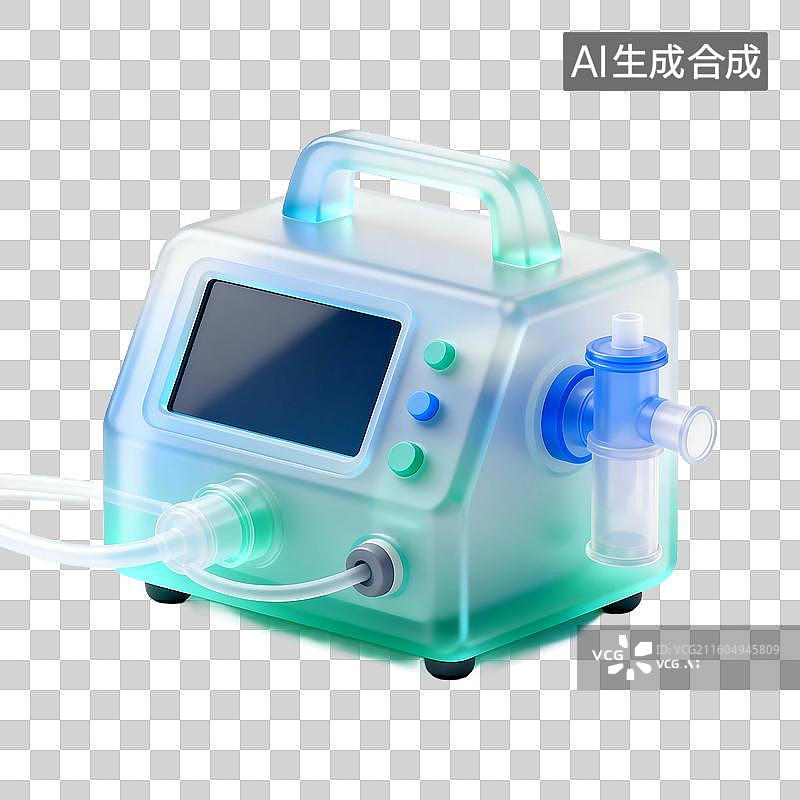 【AI数字艺术】科技感3D建模医疗元素图片素材