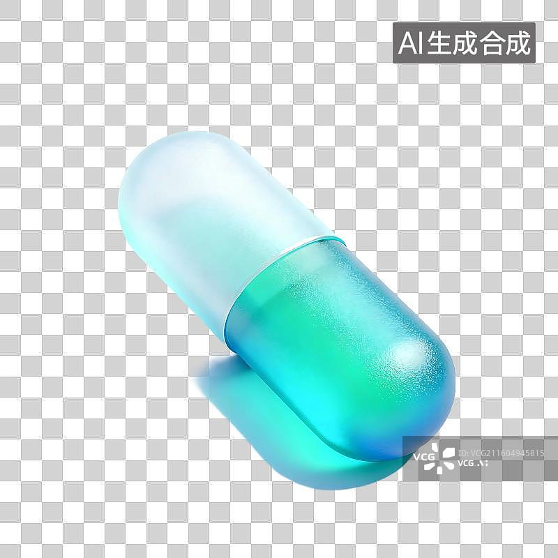 【AI数字艺术】科技感3D建模医疗元素图片素材