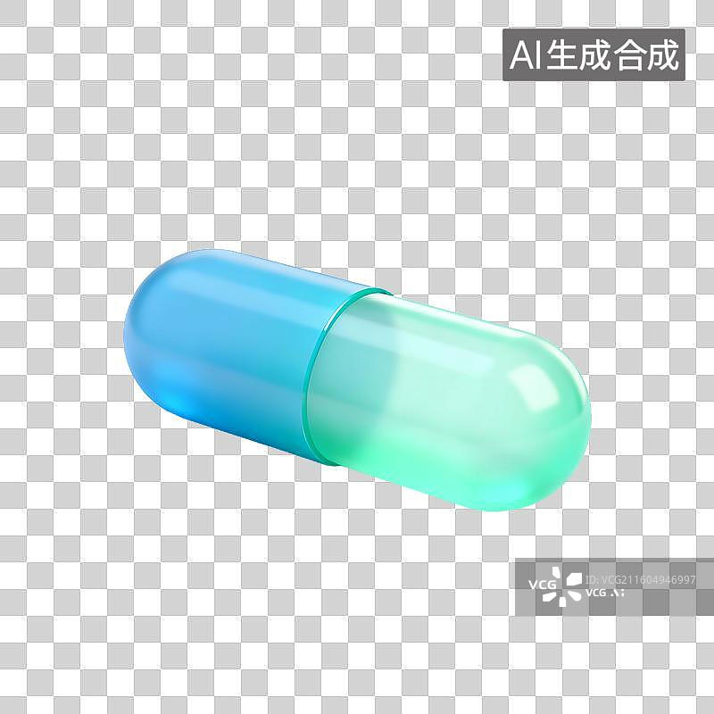 【AI数字艺术】科技感3D建模医疗元素图片素材