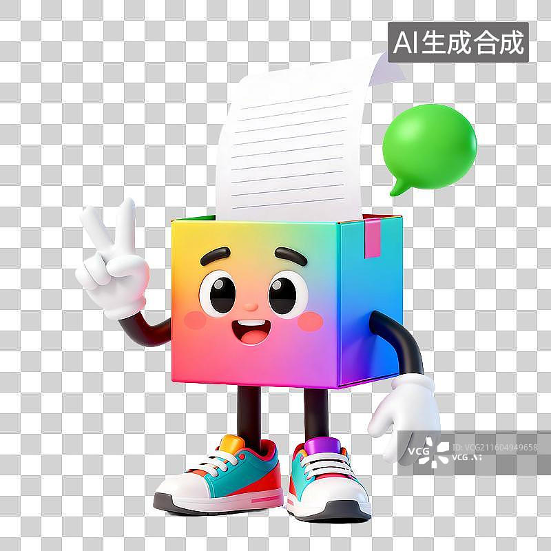 【AI数字艺术】3D可爱拟人元素图片素材