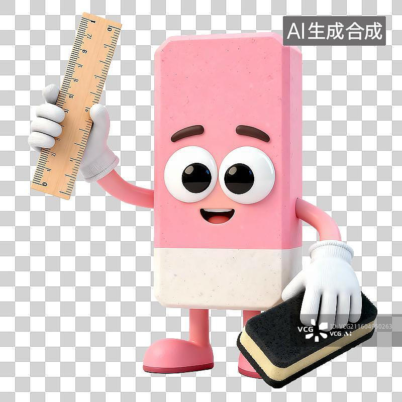 【AI数字艺术】3D可爱拟人元素图片素材