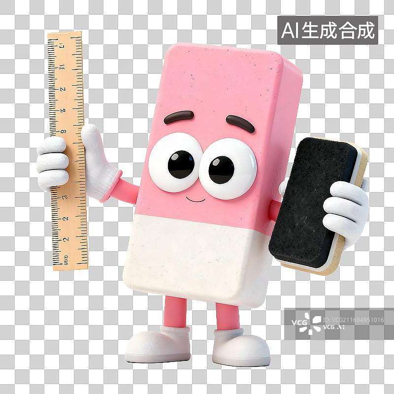 【AI数字艺术】3D可爱拟人元素图片素材
