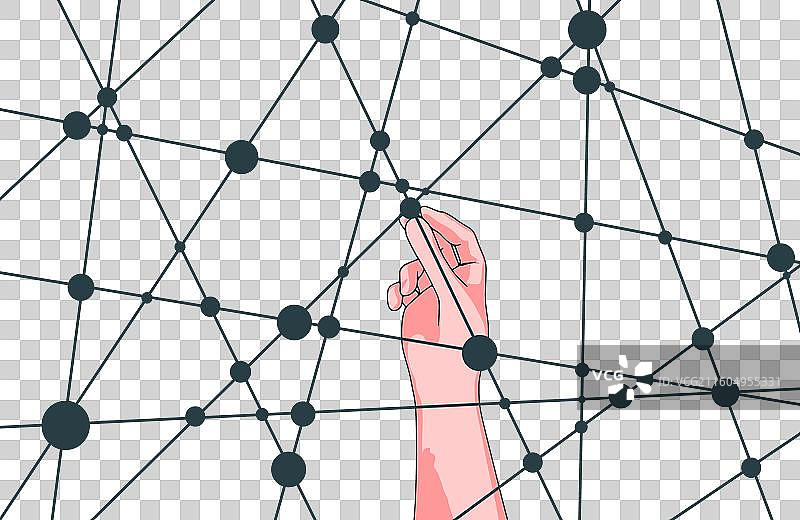 分子与通信背景图片素材