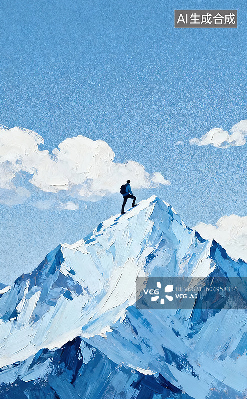 【AI数字艺术】凌峰履雪图片素材