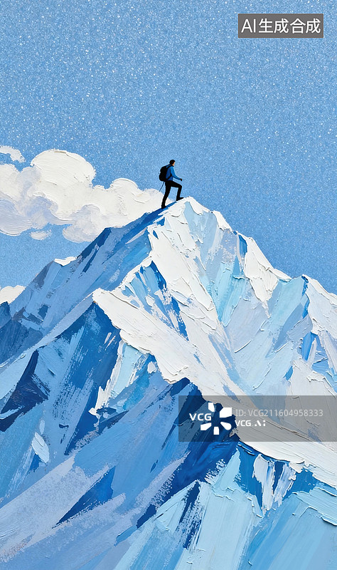 【AI数字艺术】凌峰履雪图片素材