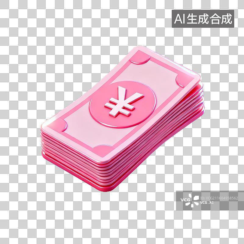 【AI数字艺术】一沓钞票图片素材