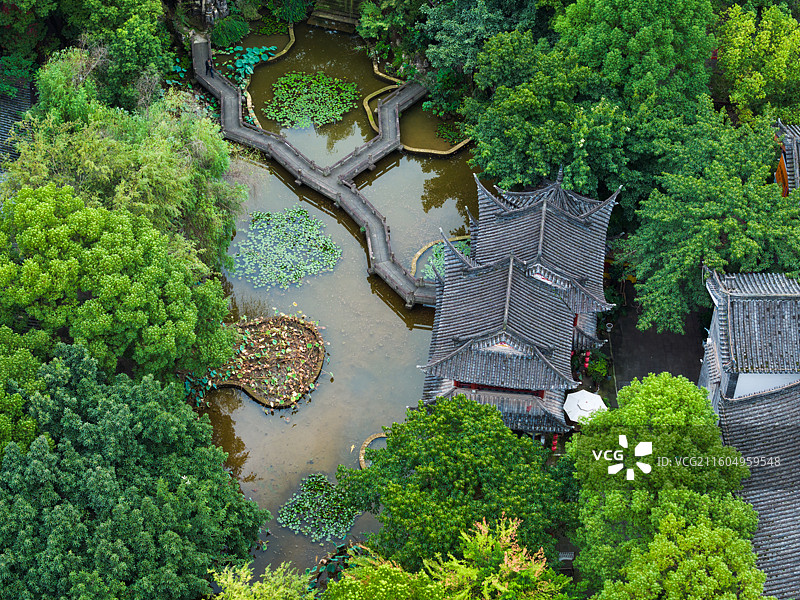 重庆长寿菩提古镇园林景观图片素材