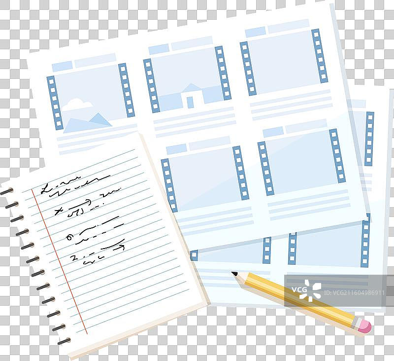 故事板概念元素的分类图片素材