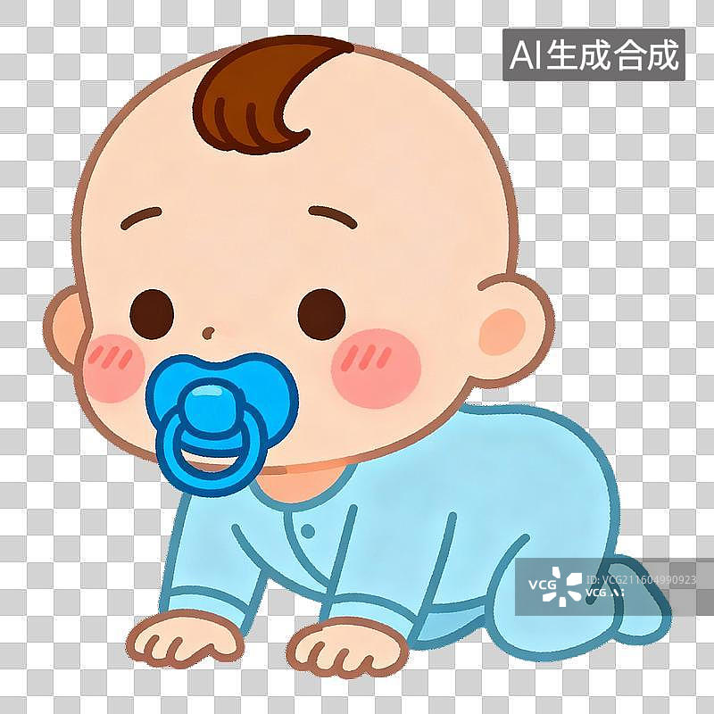 【AI数字艺术】爬行的宝宝图片素材
