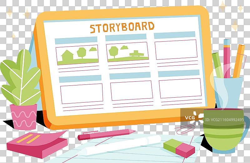 故事板概念图片素材