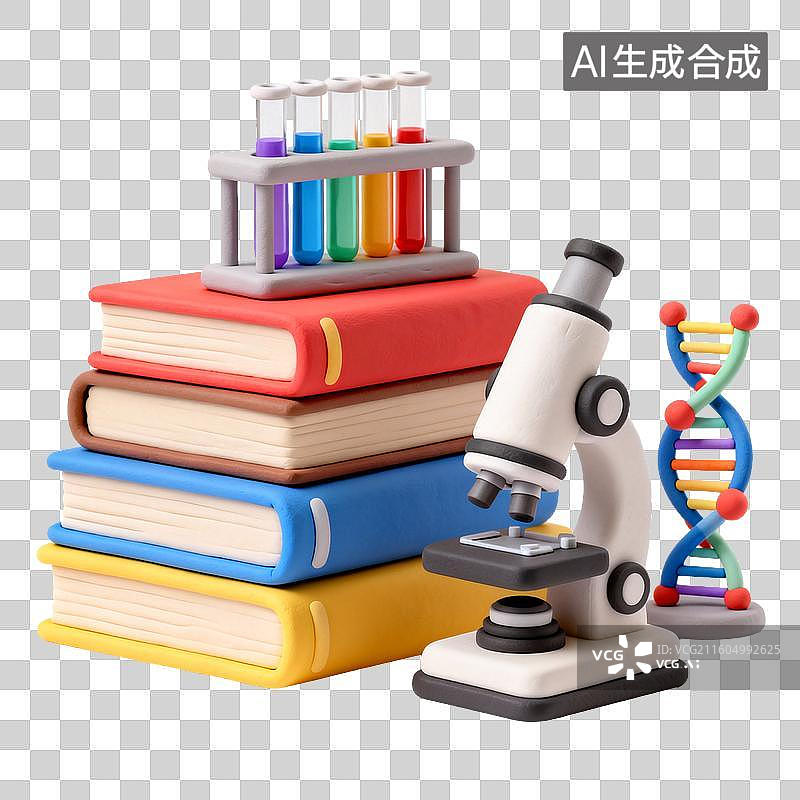 【AI数字艺术】科学教育相关的实验器材图片素材