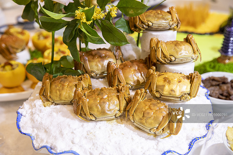 螃蟹宴图片素材