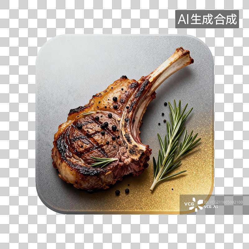 【AI数字艺术】烤羊排 美食菜肴元素 年夜饭聚餐图片素材